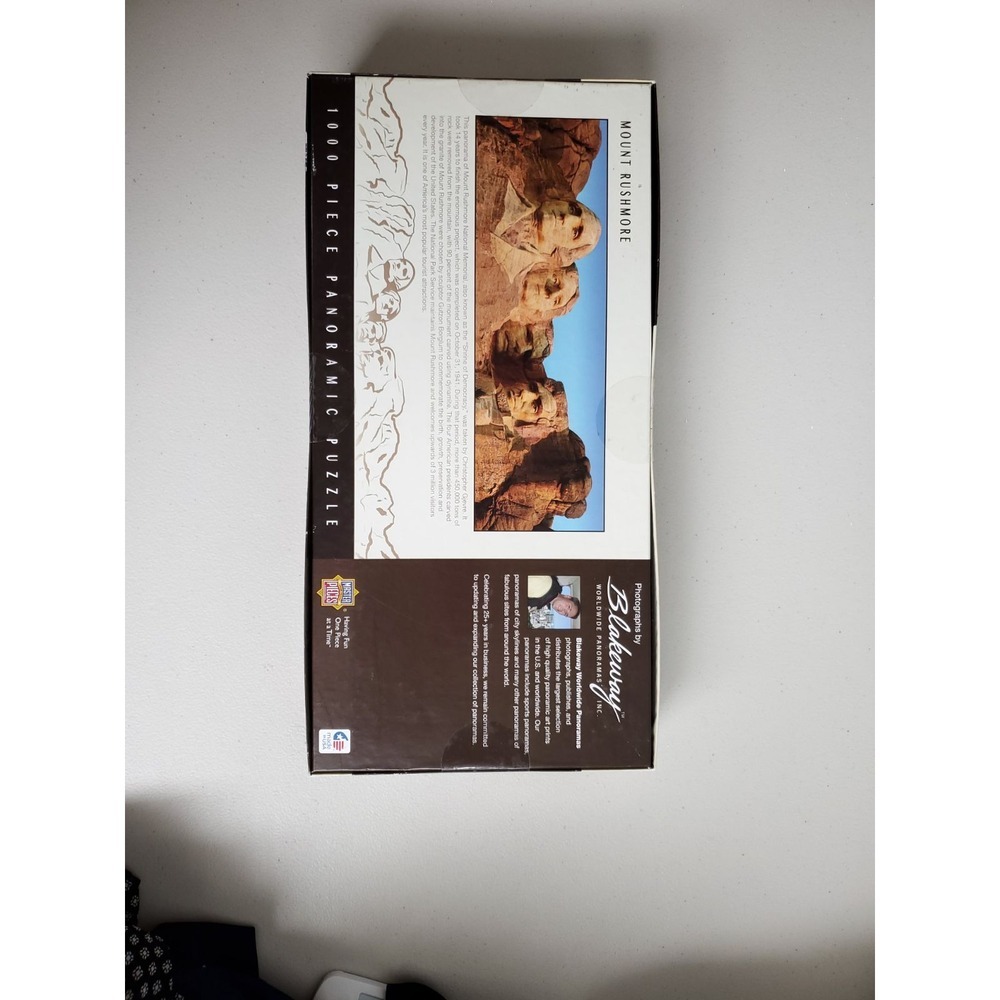 MasterPieces Mount Rushmore South Dakota 1000 Pc Panoramic Jigsaw Puzzle 71583 - Picture 2 of 5